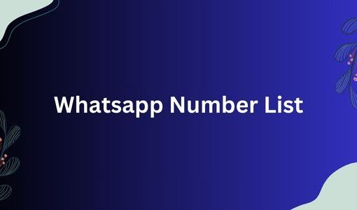 Whatsapp Number List